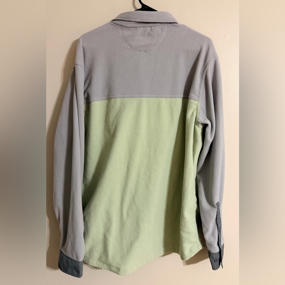 Patagonia Men's Gray and Green Long-Sleeved Early Rise Snap Shirt Size L - Picture 4 of 4